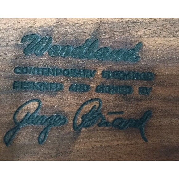 Vtg George Briard Woodland Teak And Tile Cheese Board With Knife Charcuterie - Picture 5 of 9